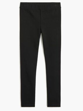 J.Crew Crewcuts Girls Black Everyday Solid Leggings Size 8